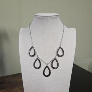 🆕️Fragments Silvertone Teardrop Necklace